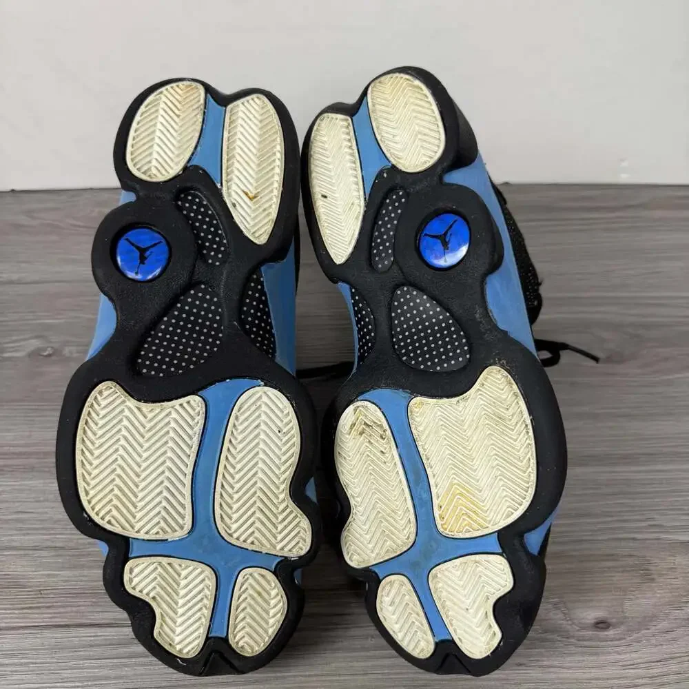 Air Jordan 13 Retro 'Black University Blue' Sneakers 310004-004 Sz 10